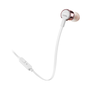 Káblové slúchadlá do uší JBL T210 3,5 mm Ružové zlato