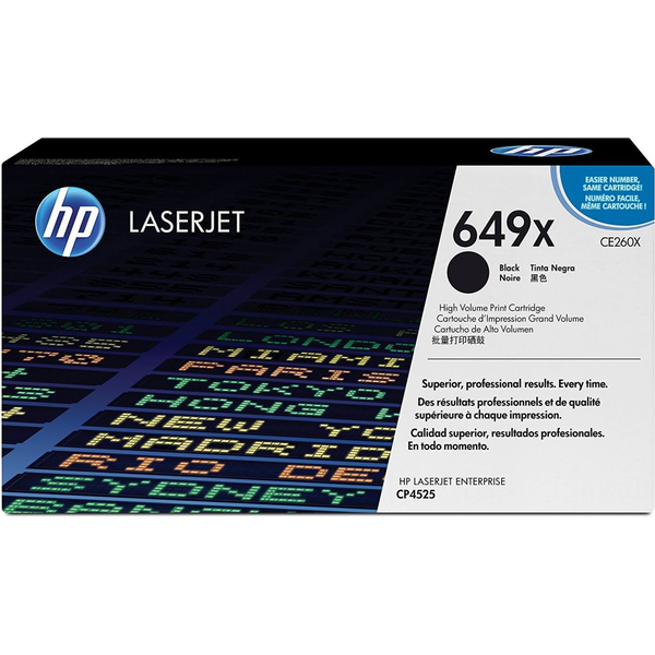 HP 649X High Yield Black Original LaserJet Toner Cartridge тонер касета 1 броя Оригинал