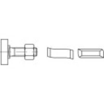 Alstertaler Schrauben & Präzisionsteile 161478 Kalapácsfejű csavar M12 80 mm Acél Galvanikusan cinkezett 50 db (161478)