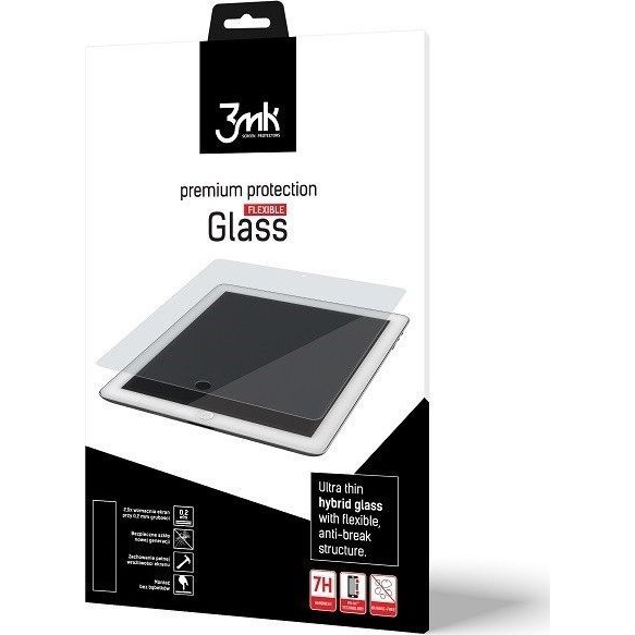 Folie Protectie Sticla Flexibila 3MK pentru Samsung Galaxy Tab S6 T865, 10.5", Structura Incasabila, 7H, 0.3 mm, Transparenta