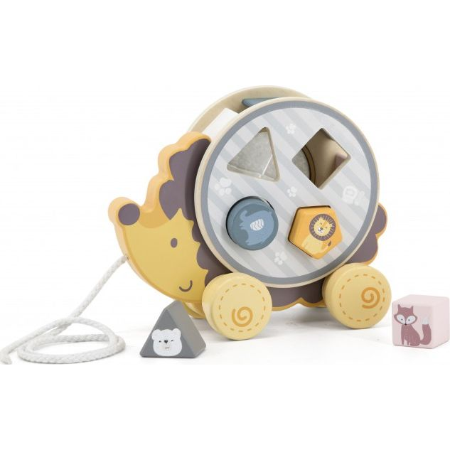 Fa húzható formabedobó készségfejlesztő süni (3259)