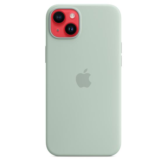 Предпазен калъф Apple Silicone Case with MagSafe за iPhone 14 Plus, Succulent