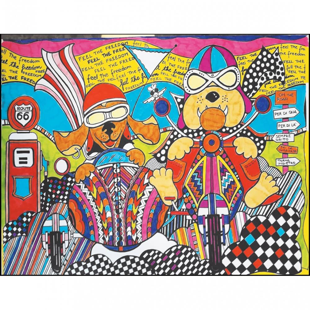 Colorvelvet bársonykép - Sidecar (SMALL42)