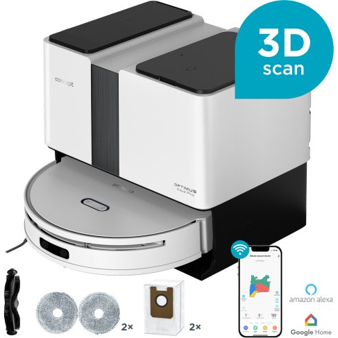 Concept OPTIMUS Aqua Pro Laser 3D 2in1 robotporszívó (VR4050)