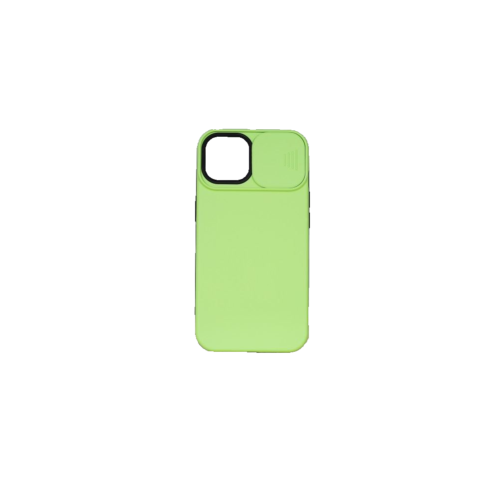 Cellect iPhone14 Plus TPU+PC csúszás kameravédős tok zöld (CEL-CAMP-IPH1467M-GR) (CEL-CAMP-IPH1467M-GR)