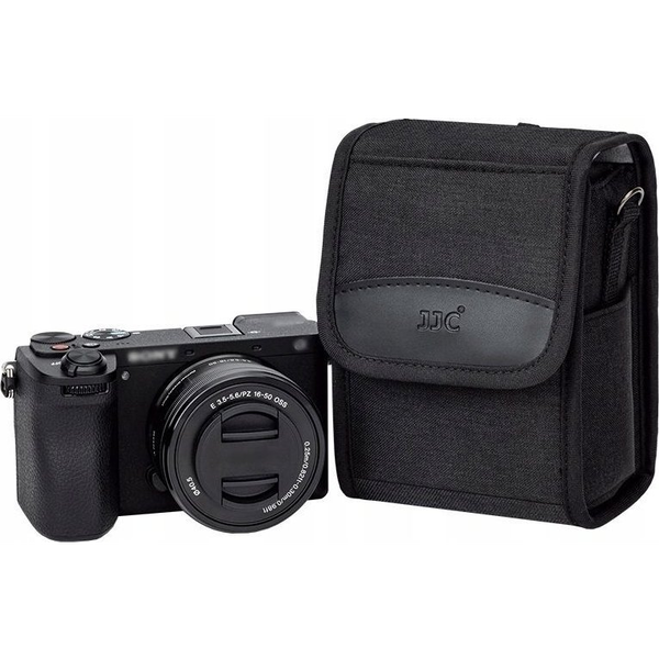 Pokrowiec JJC Futerał Pokrowiec Etui Case Kabura Do Canon Eos M5 M50 M10 M Nikon Z30 Z50 Sony Ricoh Fujifilm / Oc-fx1 Czarny