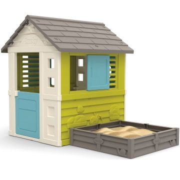 Smoby: Multifunkcionális kerti játszóház homokozóval - 174 x 110 x 127 cm (7600810728) (7600810728)