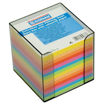 Donau Jegyzettömb adagolóval 89x89x85mm - Vegyes színek (700 lap) (7492001PL-99)