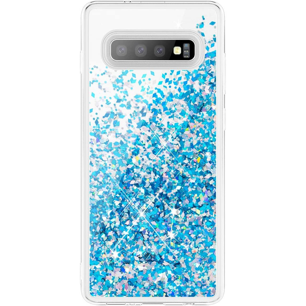 Fusion Fun Liquid Apple iPhone 7 / 8 / SE 2020 Szilikon Tok - Átlátszó/Kék (FSN-BC-FN-IPH78SE-TRBL)