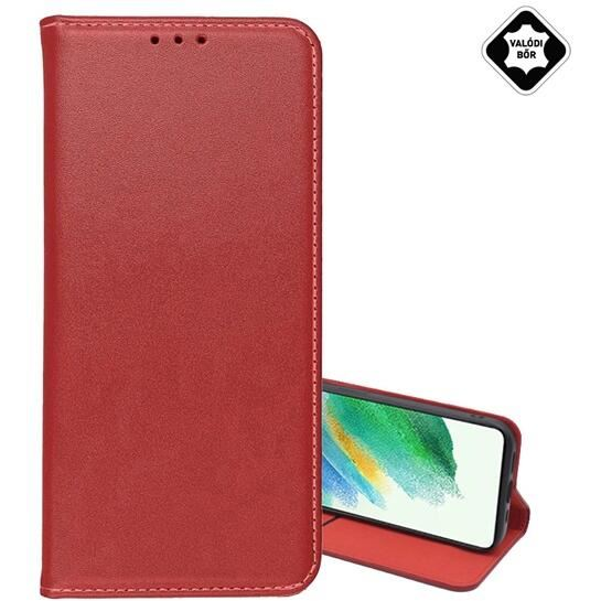 Gigapack Samsung Galaxy A16 4G (SM-A165) valódi bőr fliptok bordó (GP-161729) (GP-161729)