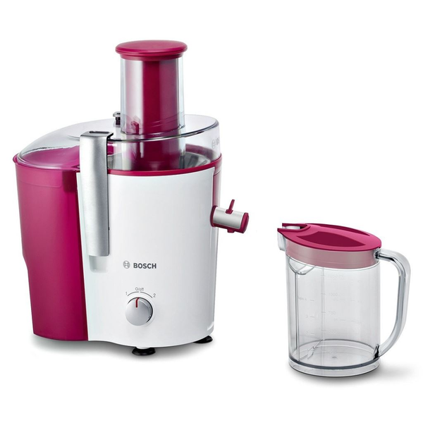 Bosch MES25C0 citruspresser og juicemaskine Frugtpresser 700 W Kirsebær (frugt), Transparent, Hvid