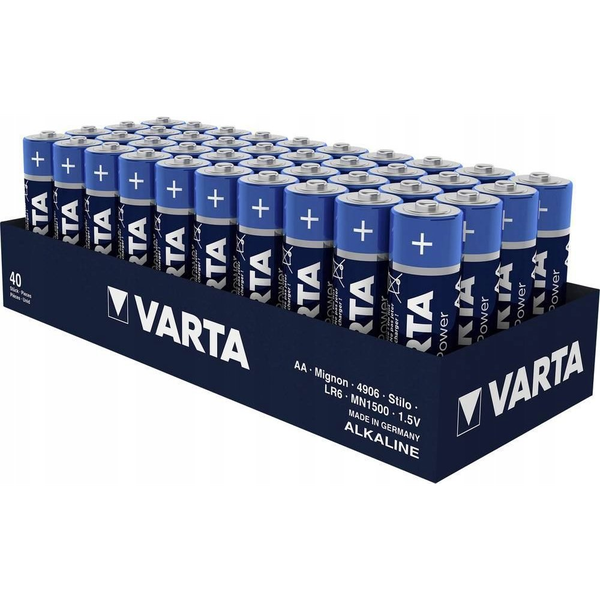 Varta Alkáli mangán ceruzaelem készlet 1,5 V 40 db,  LONGLIFE Power (4906124354)