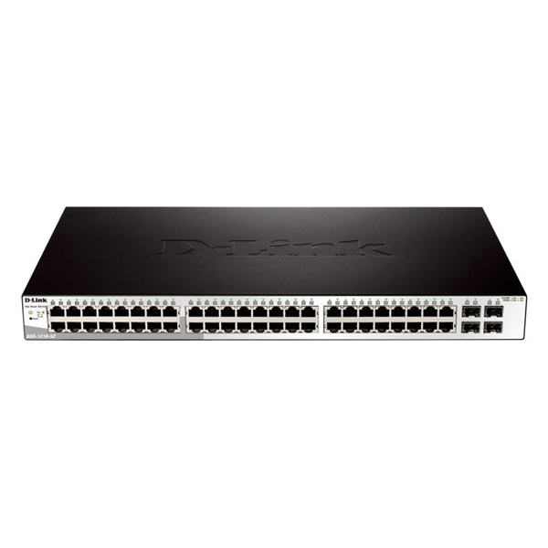 D-Link DGS-1210-52 netwerk-switch Managed L2 Gigabit Ethernet (10/100/1000) 1U Zwart