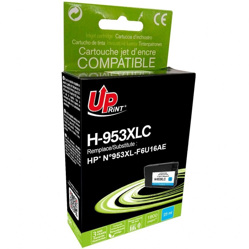 UPrint (HP 953XL) Tintapatron - Cián (H-953XLC-UP)