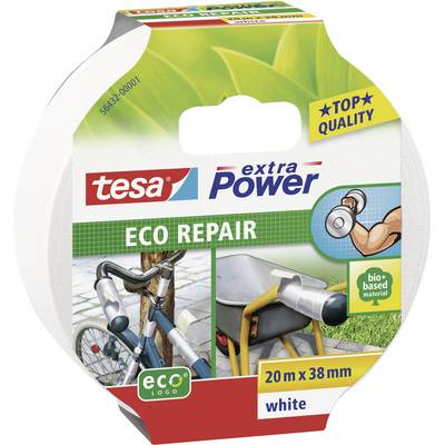 Rögzítő és javító szalag 20 m x 38 mm, fehér, TESA extra Power ECO REPAIR 56432-01 (56432-01)