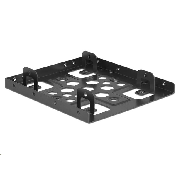 DELOCK Einbaurahmen 2x 2.5" zu 3.5" Aluminium schwarz