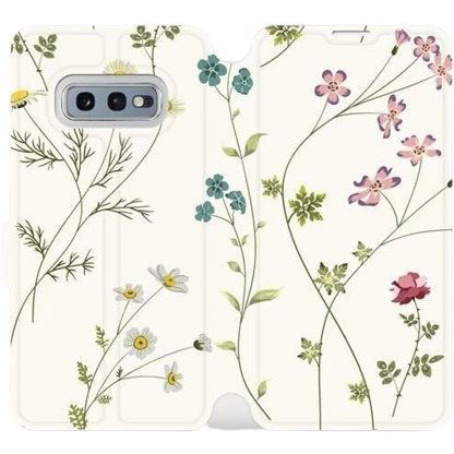 Flip case for Samsung Galaxy S10e - MD03S Thin plants with flowers (5903226814145)