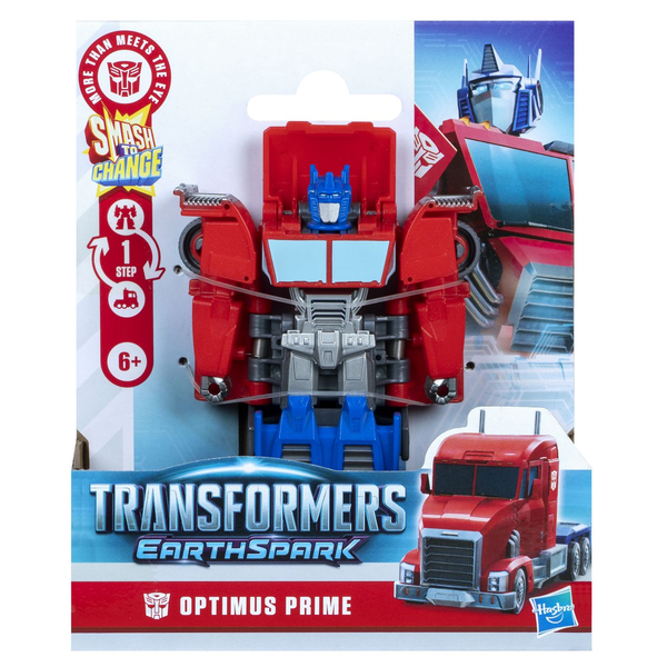 Transformers EarthSpark 1-Step Smash Changers Optimus Prime