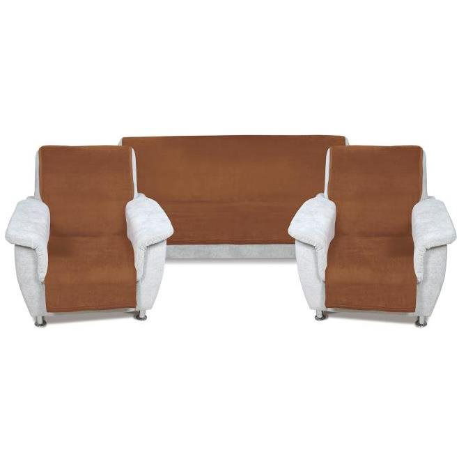Bellatex KIRA PLUS 2+1 - 150 × 200 cm + 2x 65 × 150 cm - brown/light beige (41)