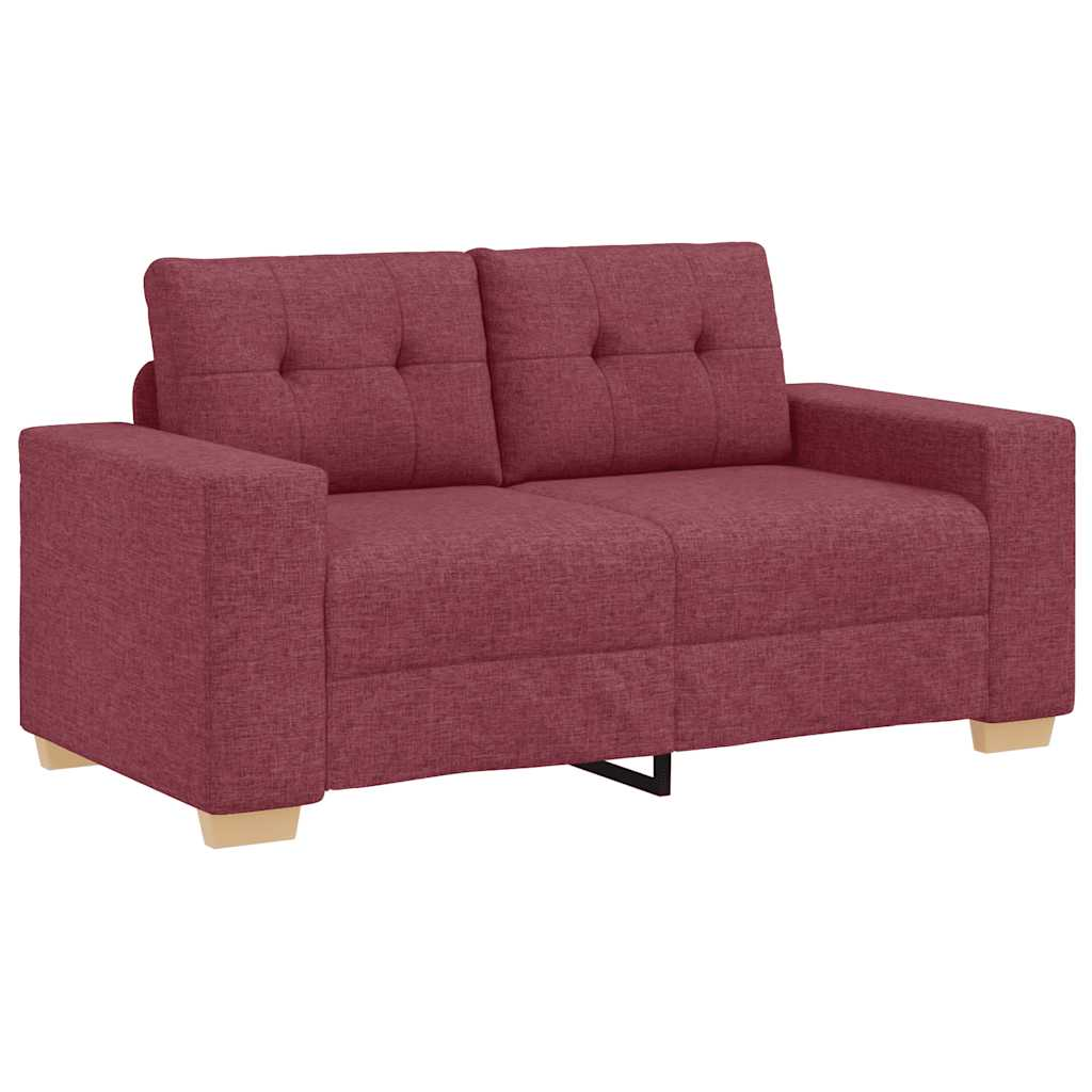borvörös szövet loveseat kanapé 120 cm (4105071)