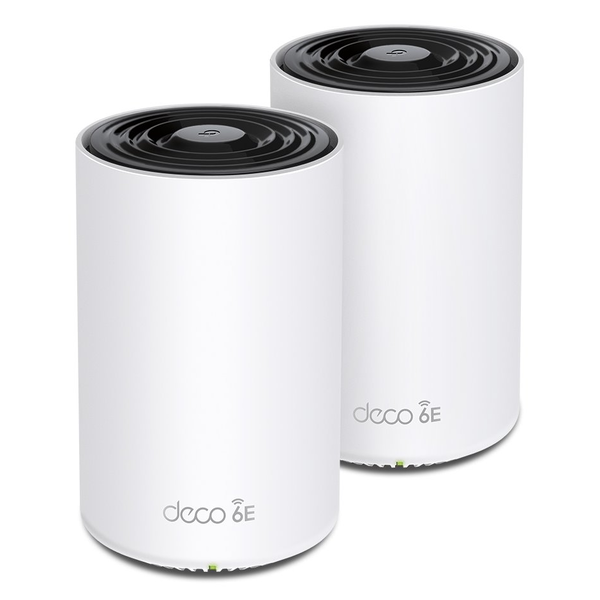 TP-Link Deco XE75 Pro (2-pack) Tri-band (2,4 GHz / 5 GHz / 6 GHz) Wi-Fi 6E (802.11ax) Wit 3 Intern