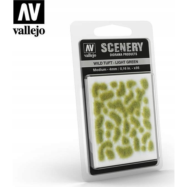  Vallejo Vallejo: Scenery - Wild Tuft - Light Green (4)x35