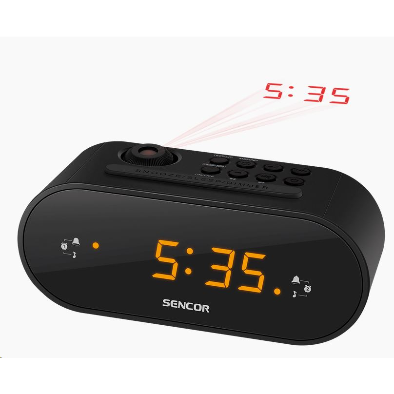 Sencor SRC 3100 B ébresztőórás rádió fekete (SRC 3100 B)