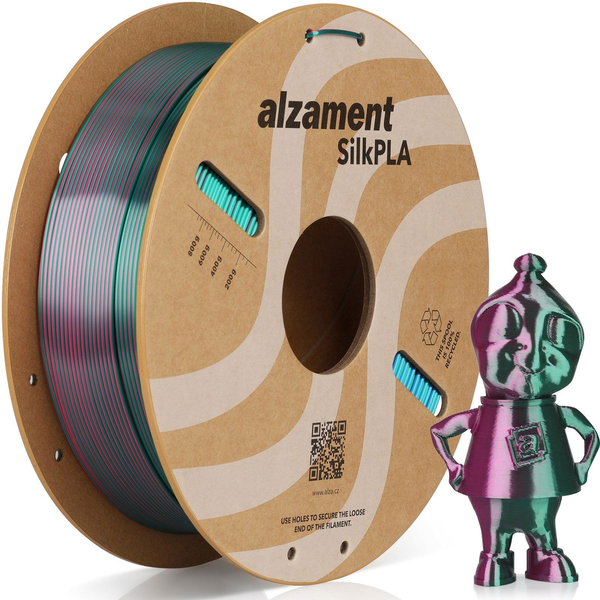 Alzament PLA Silk Tri Color 1 kg Red-Green-Blue