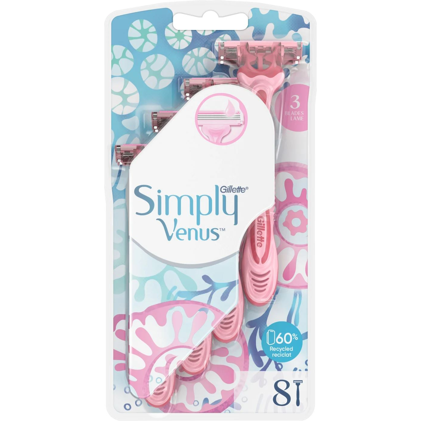 Gillette Simply Venus női borotva 8db (7702018465767 ) (7702018465767)