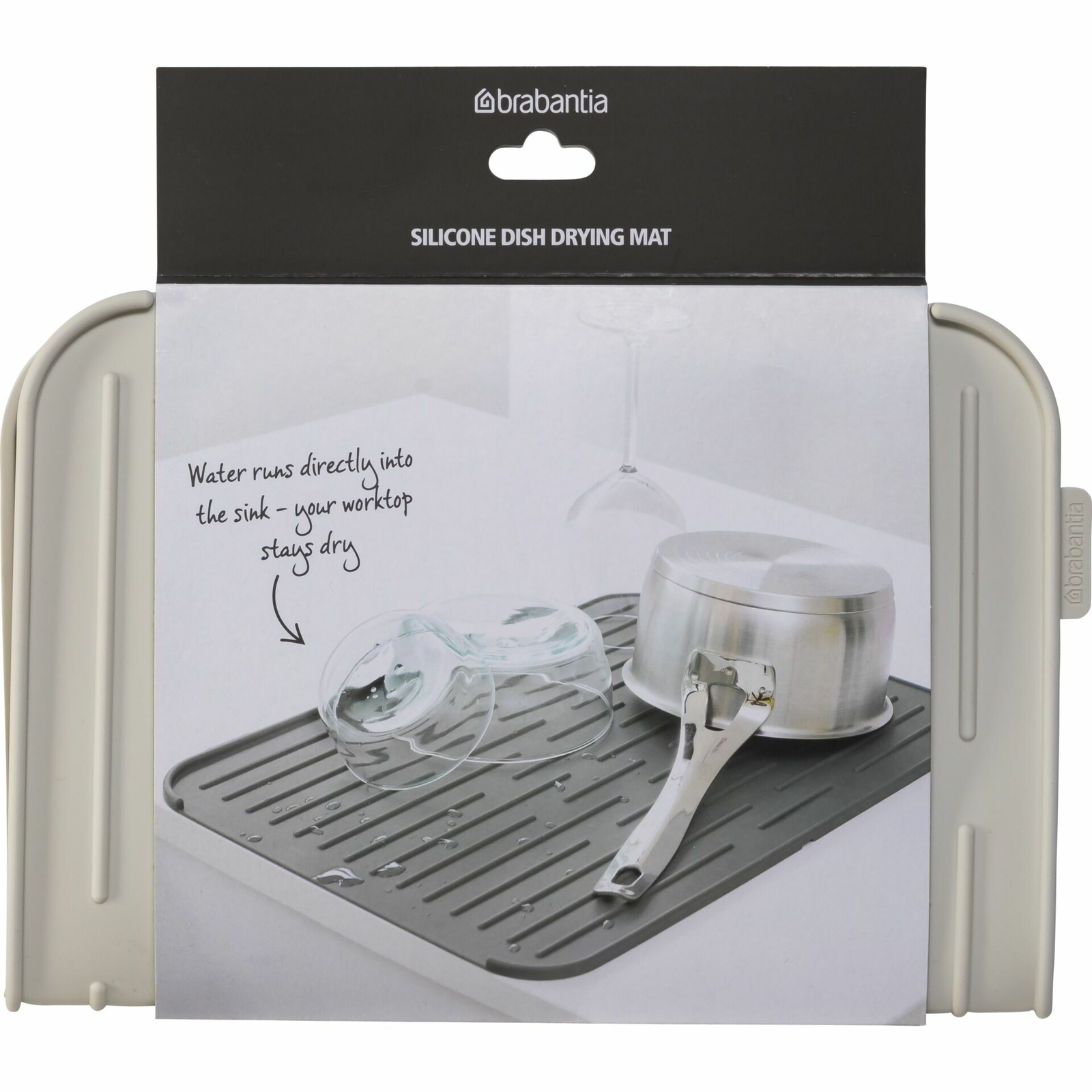 Brabantia 117466 szilikon edényszárító alátét - világosszürke (117466)