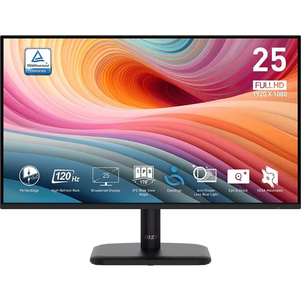 MSI PRO MP251L E2 computerskærm 62,2 cm (24.5") 1920 x 1080 pixel Fuld HD LED Sort