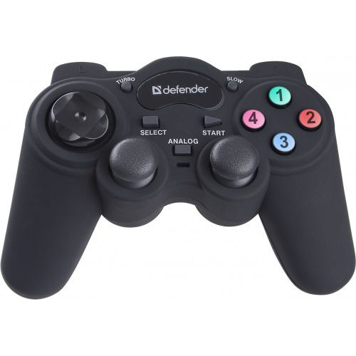 Defender Game Racer Turbo RS3 Wired gamepad Black PC/PS2/PS3