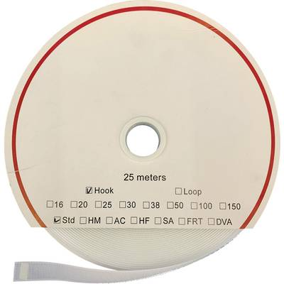 Öntapadó tépőzár szalag, 25 m x 20 mm, fehér, Fastech HM PS-A69 (T0102000000325)