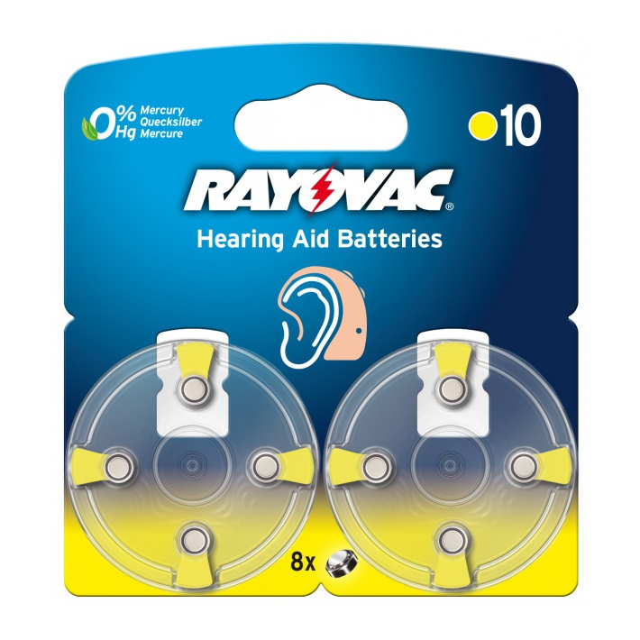 RAYOVAC 10AU-6MFAS BLI8 Hallókészülék elem (8db/csomag) (4610745418)