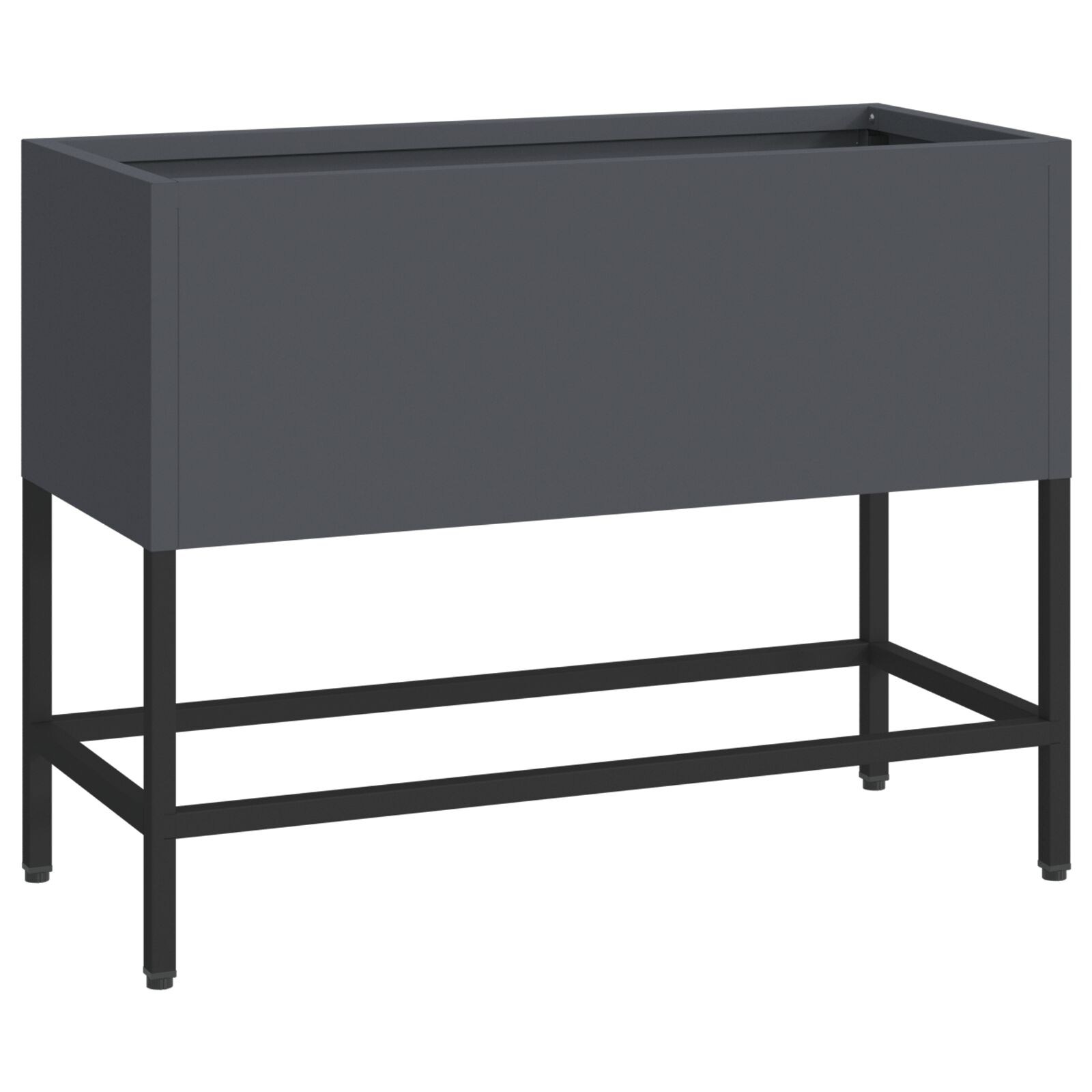 Emelt Kertimádó 60x26x45 cm Antracit Acél (865885)