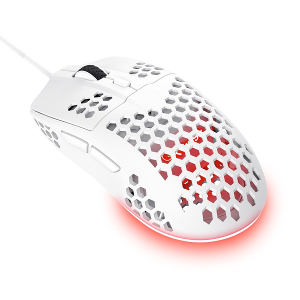 Trust GXT 928 HELOX Vezetékes Gaming Egér - Fehér, 6400 DPI