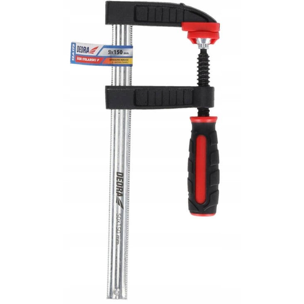Ścisk stolarski F 300x120mm, 2-materiałowa rękojeść