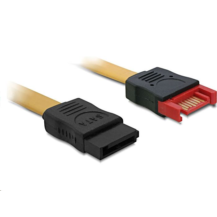 Delock 82666 SATA hosszabbító kábel 100cm sárga (82666)