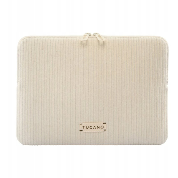TUCANO Velluto 2 - Pokrowiec MacBook Air 13" (M4/M3/M2/M1/2025-2018) / Pro 13" / Laptop 12" (kremowy)