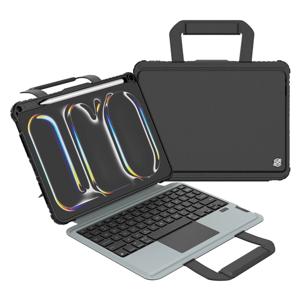 Nillkin Bumper GO billentyűzetes tok (Backlit Version) iPad Pro 11 2024 készülékhez fekete