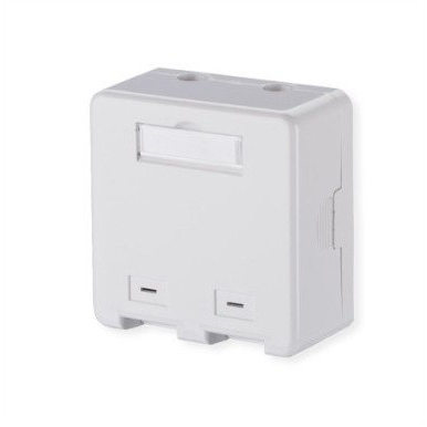 Metz Connect 1309150002KE Hálózati csatlakozódoboz Falra szerelhető Szereletlen 2 port Tiszta fehér (1309150002KE)
