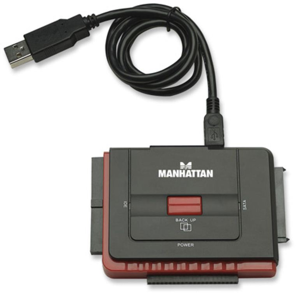 Manhattan 179195 laptop dock & poortreplicator USB Type-A Zwart