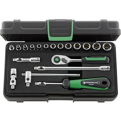Stahlwille 40/13/6QR KN (96011180) Dugókulcs készlet 1/4 (6,3 mm) 19 részes (96011180)