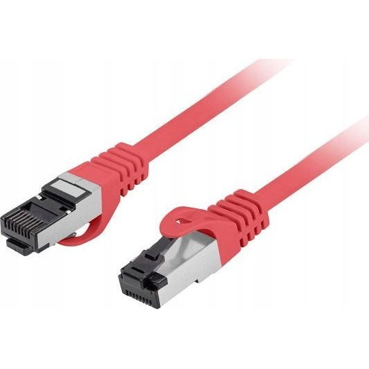 Patchcord Lanberg S/FTP 8.1 RJ45 / RJ45 0,25 m červený