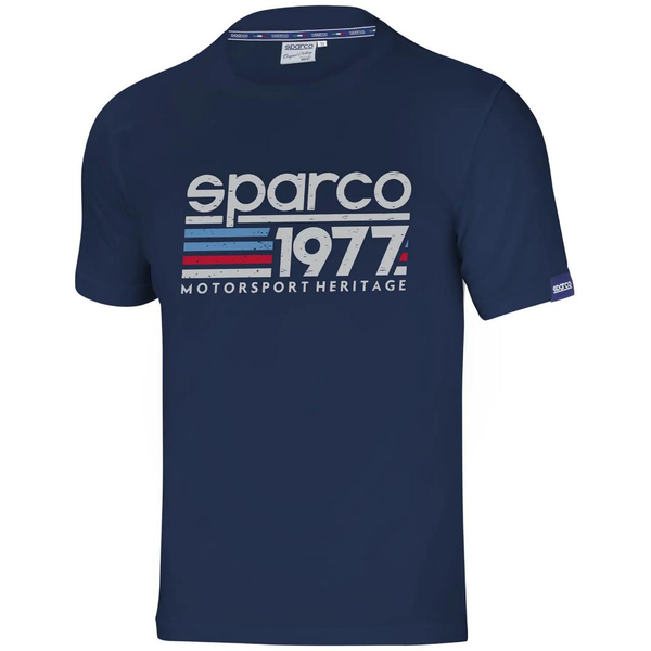 Sparco póló 1977, kék szín, XXL méret