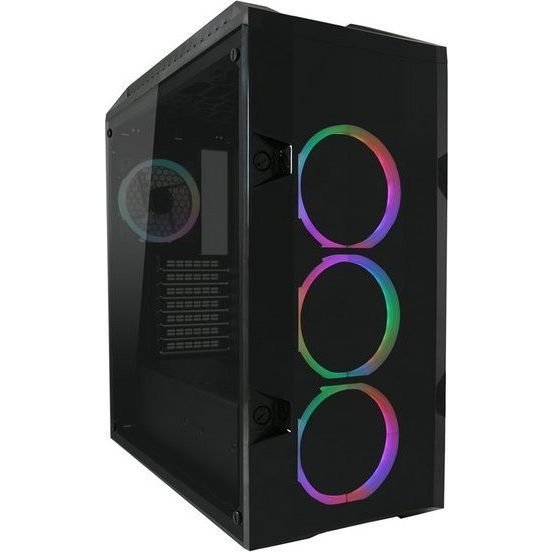 LC Power Midi - 998B-ON - Rambot черна геймърска кутия за компютър