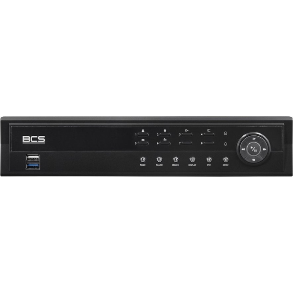 BCS BCS-U-NVR0802-A-4K-8P(6TB) 8-csatornás IP rögzítő PoE-vel, 6TB, 4K HDMI, 12MP kameratámogatás