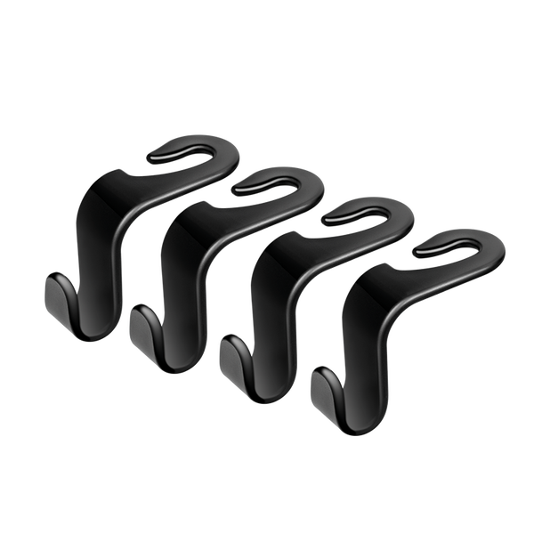 Háčky pro autosedačky, 4 kusy, 20 kg na háček, černá - LogiLink