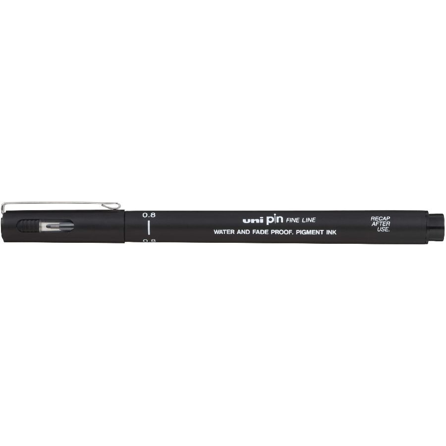 Uni PIN 0,8 mm Rajzmarker - Fekete (2UPIN08F)