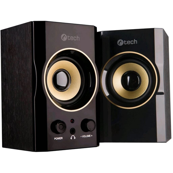 C-Tech SPK-11 2.0 hangszóró fekete-arany, 5W USB